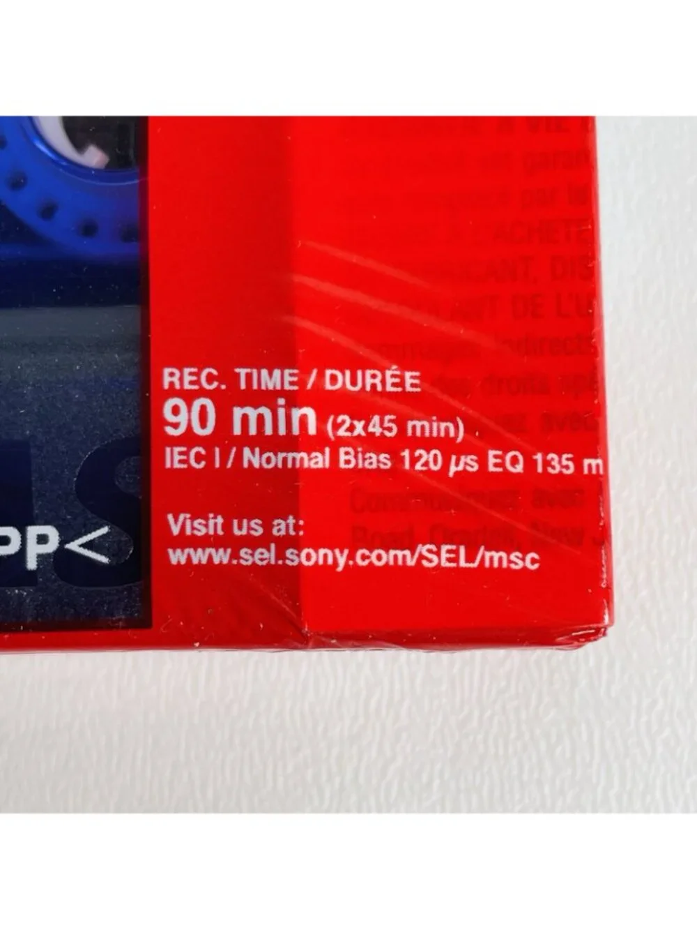 Lot Of 3 Sony 90 Minute HF New Color Slide Case CD Recording Cassette Tape